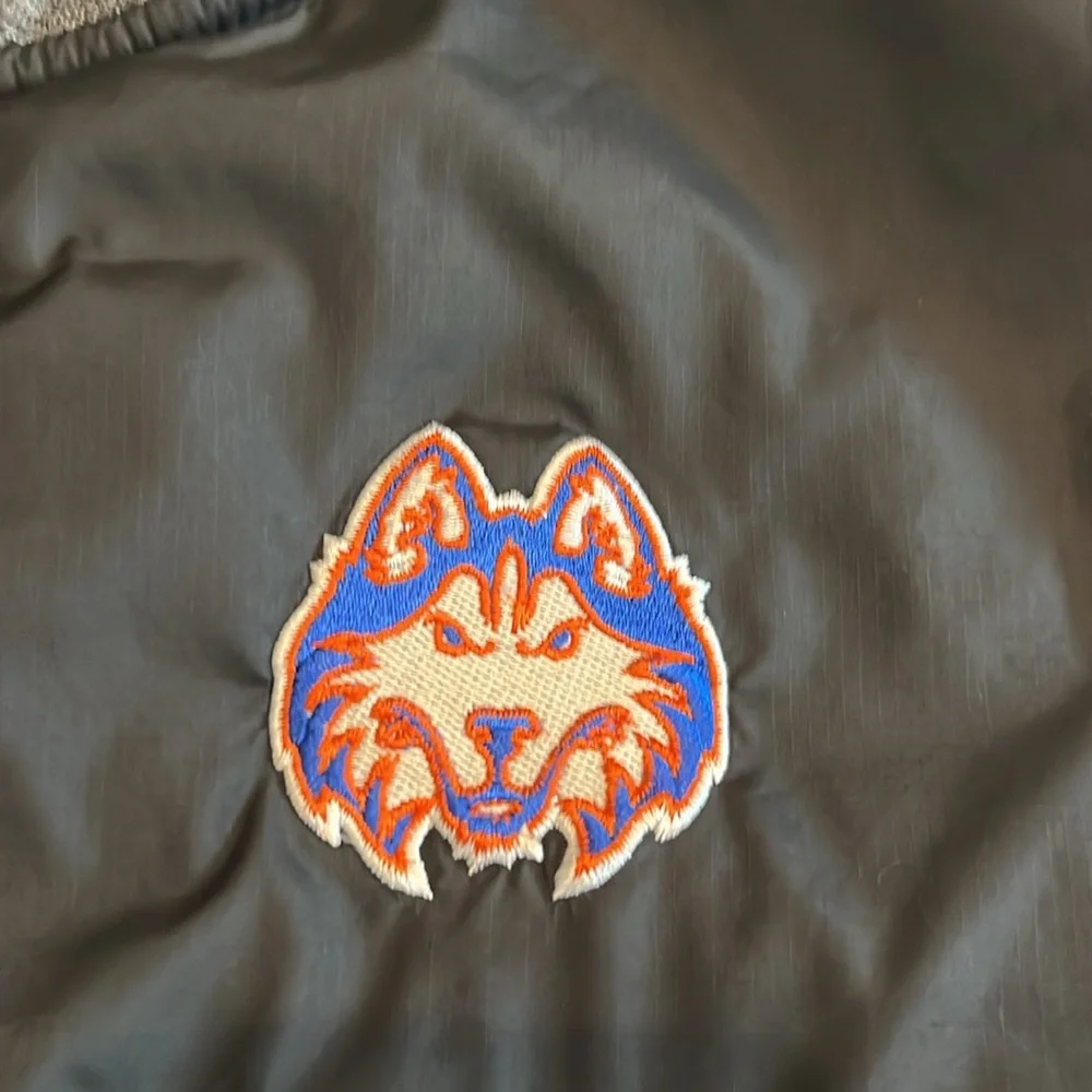Nike‎ Houston Baptist University Huskies Basketball Blue Zip Warm Up Jacket L